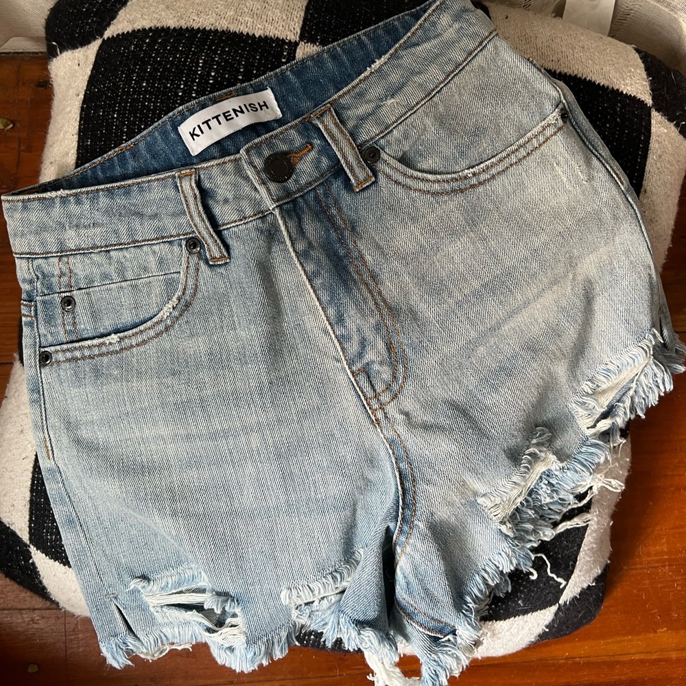 Kittenish Jean Shorts